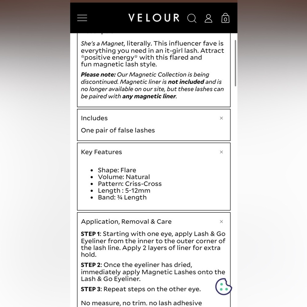 Velour Magnetic Lashes “She’s a Magnet” Faux Mink Reusable Lashes NEW - Picture 7 of 7
